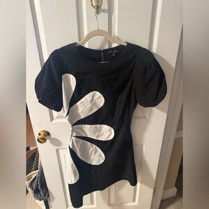 Black and White Mini Dress